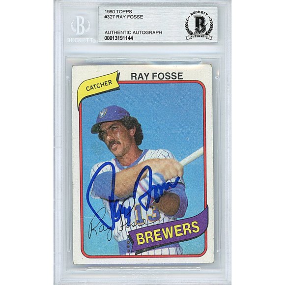 1980 Baseball Topps Ray Fosse Milwaukee Brewers #327 4 | eBay Ray Fosse Milwaukee Brewers Signed 1980 Topps Baseball Card Beckett Autographed